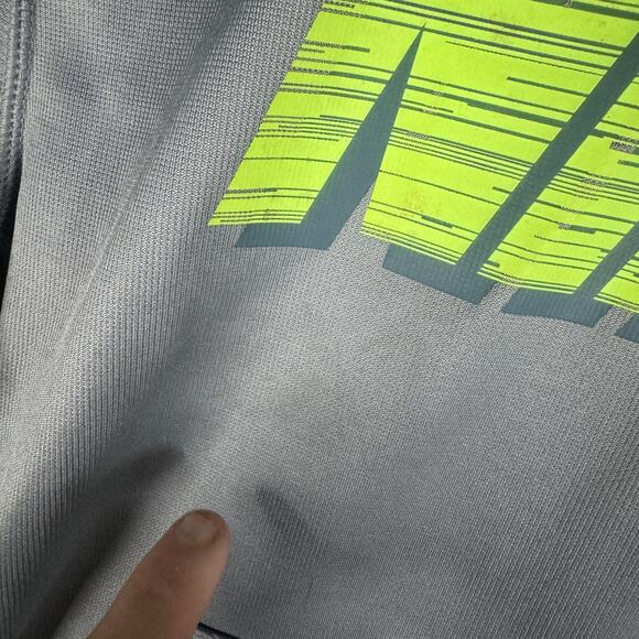 Nike Hoodie Mens Large Therma-Fit Pullover Sweatshirt Athletic Neon Yellow - Picture 2 of 7